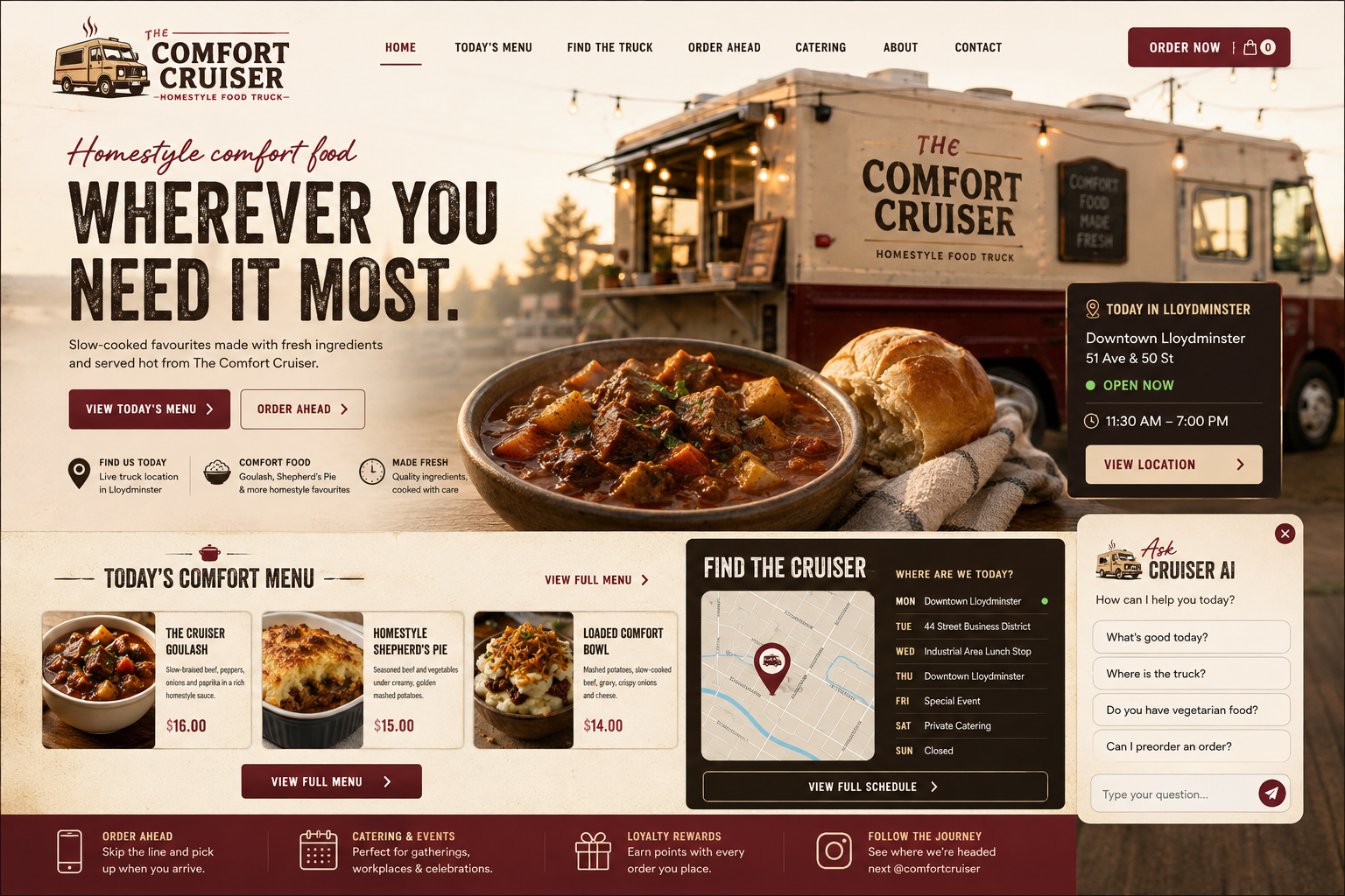 Approved Comfort Cruiser website concept